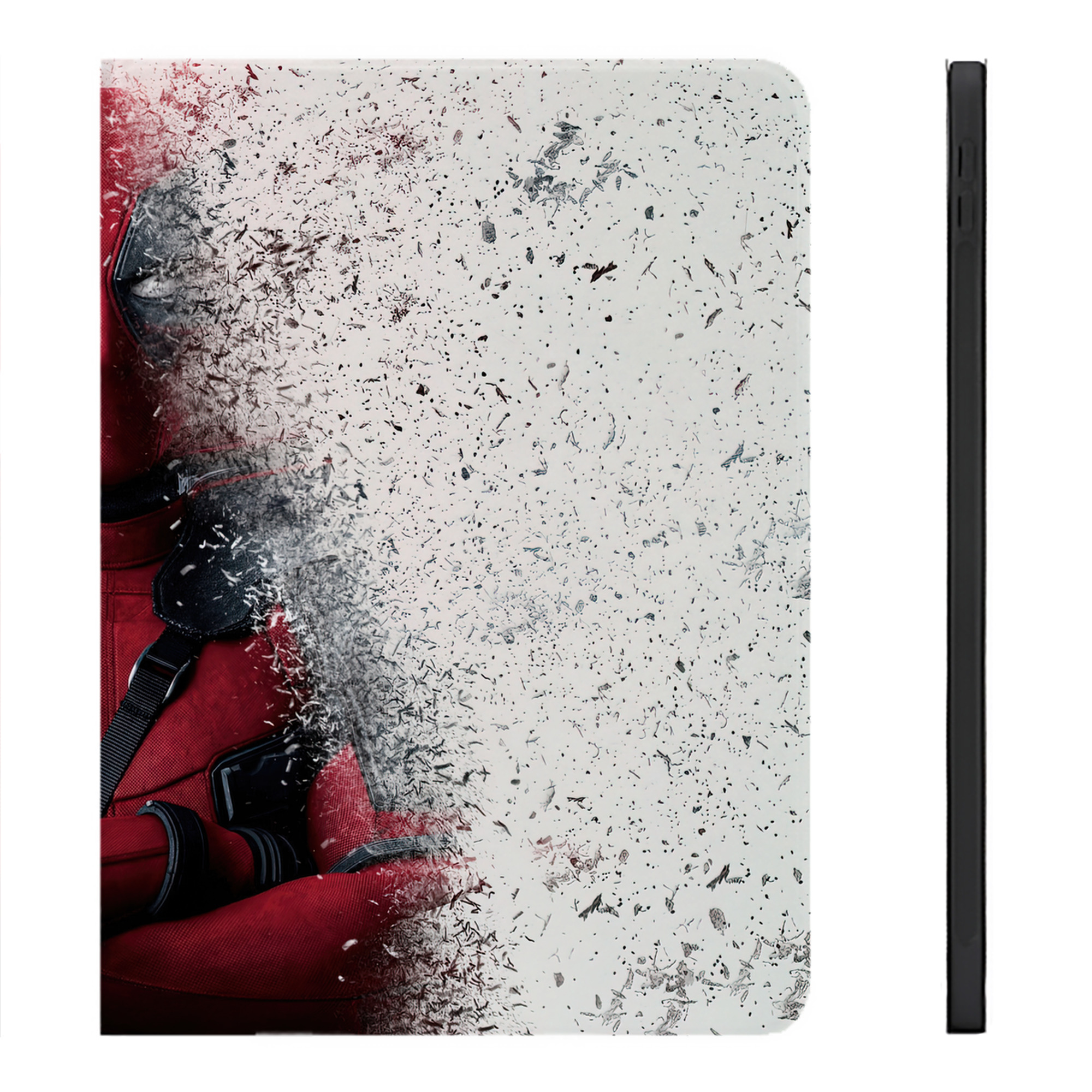 （画像用） Deadpool デッドプール IPadケース ペンホルダー付き ブックスタイルデザイン
